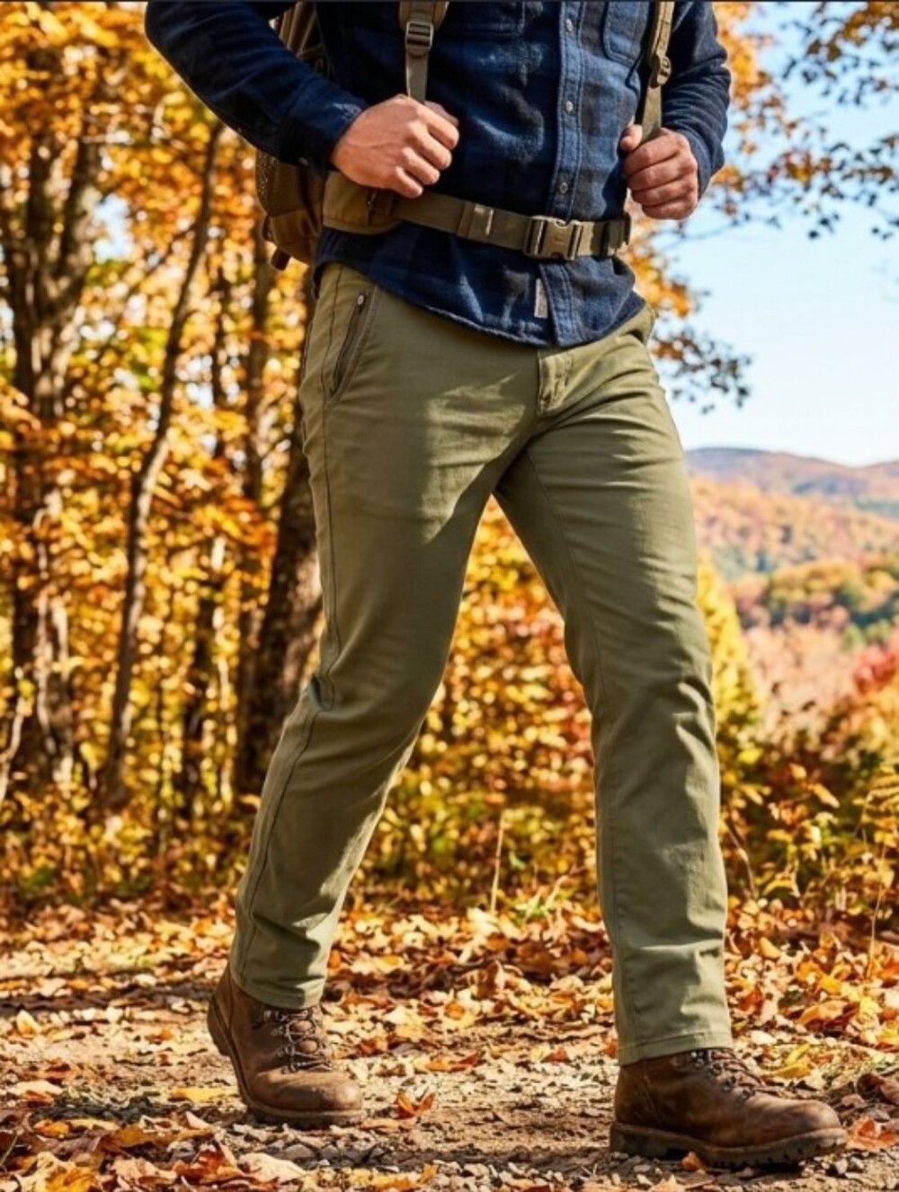 Men's Olive Green Outdoor Pants Size 34waist/30 Length